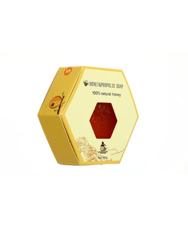 Juliesack Natural Handmade Honey Soap Bar 100g - Nourishes Dry Skin Treats Acne & Reduces Pores with Jojoba & Almond Oils - Buy Online on GoSupps.com