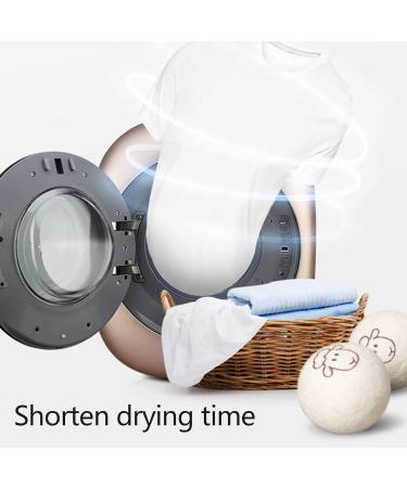 6-Pack Wool Dryer Balls Reusable Natural Fabric Softeners Reduces Clothing Wrinkles and Saves Drying Time Laundry Balls for Dryer - Buy Online on GoSupps.com