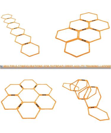 Outroad Speed Agility Training Ladder Set - 6/12/30 Rings for Footwork & Hurdles - Fitness Equipment for Home Gym - Buy Online on GoSupps.com