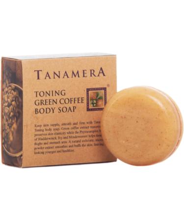 Tanamera Green Coffee Body Soap 100g Tone loose and flabby skin Slimming Bath Soap for thighs buttocks and stomach With Peeling Effect Herbal Ingredients Vegan No Animal Testing - Buy Online on GoSupps.com