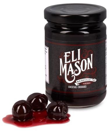 Eli Mason Cocktail Cherries Perfect for Old Fashions and Manhattans - Each Jar is 10 ounces and Contains Approximately 20 Cherries - Top Off Your Favorite Drink (1 Jar (10 ounces))