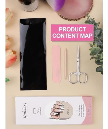 Kalolary Gel Nail Polish Strips Nail Gel Art Sticker Waterproof Full Nail Wraps Decal Sets with Scissors Nail File and Stick for Women Girls Nail Art Decor (UV/LED Lamp Required)-17 - Buy Online on GoSupps.com