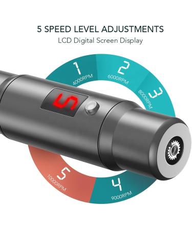 Derma Pen Hair Beard Growth INCELLICE Microneedling Pen 0.25-2.0mm Adjustable 5 Speeds Wireless Use Professional Electric Beauty Pen for Face Skin Care with 2 Replacement Cartridges and USB Charger Dermapen P40-Gery - Buy Online on GoSupps.com