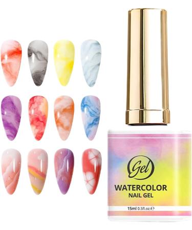 Marble Nail Ink Long-Lasting Glue Natural Spreading Effect Nail Gel - For Spring Summer Valentine's Day Birthday Party Holiday Home Travel Women Girls - Buy Online on GoSupps.com