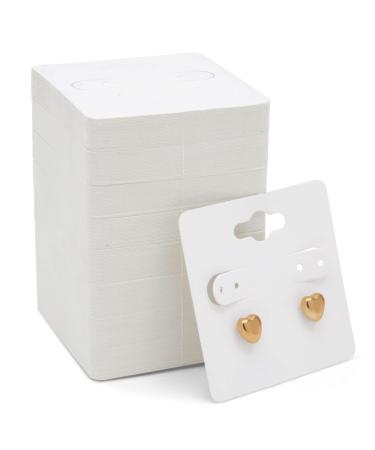 200-Pack White Earring Cards Hanging Earring Cards for Selling Display Packaging Storage Durable and Sturdy Paper Material Jewelry Holders (2x2 in) Bulk Pack - Buy Online on GoSupps.com