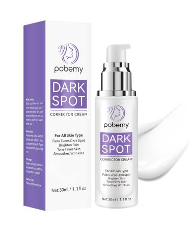 Dark Spot Remover for Face Body Dark Spot Corrector Cream for Sun Spots Age Spots Brown Spots Melasma Natural Dark Spot Remover Skin Care with Niacinamide Vitamin C for Women (1.1 Fl Oz) Odorless 1.1 Fl Oz (Pack of 1)
