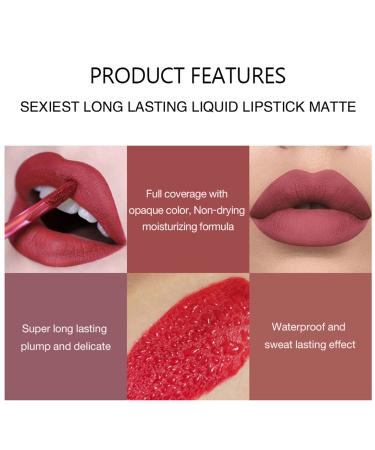 3Pcs Neutral Shimmer Eyeshadow Stick & 6Pcs Matte Liquid Lipstick Set for Long-Lasting Makeup - Buy Online on GoSupps.com