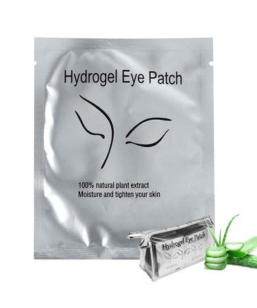 110 Pairs Eyelash Extension Gel Patches Kit, Lash Extension Lint Free Under Hydrogel Eye Mask Pads Beauty Tool with Transparent Cosmetic Bag
