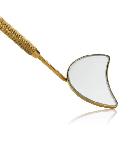 Buy Gold LASH Mirror for Eyelash Extensions | Half Moon Tool for Lash Supplies | Ida Jane - Buy Online on GoSupps.com