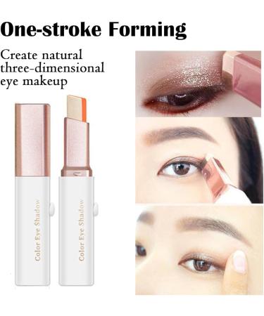 Jerbyroo Glitter Gradient Eyeshadow Stick Portable Two Tone Eyeshadow Gradient Stick DualTone Shimmer Eyeshadow Stick Effortless Glitter Gradients Waterproof & Long Lasting03 Red Brown 03RedBrown - Buy Online on GoSupps.com