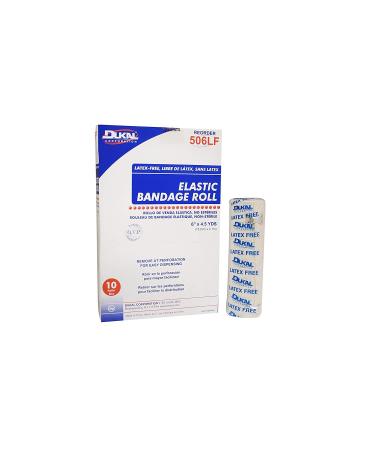 Dukal 260152 Elastic Bandage Latex-Free 6" x 4.5 Yard Pack of 10