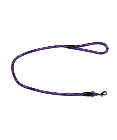 Leash - Rope leash with hand loop Basic 10mm 27 colours 7 lengths (1.00 m violet) 1.00 m violet