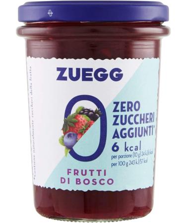 Italian Gourmet E.R. Zuegg Zero Zuccheri Sugar Free Wild Fruit Jams 220g + Gourmet Italian Polpa 6 Count - Buy Online on GoSupps.com