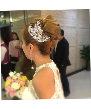 Didiseaon Bridesmaid Hair Comb Jeweled Hair Combs Rhinestone Headpiece Wedding Hair Comb Photography Props Silver Headpiece Tiara Hair Accessories Rhinestones Hair up - Buy Online on GoSupps.com