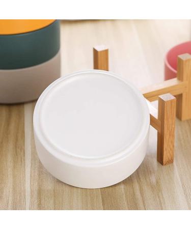 Ceramic Elevated Cat Food Dish with Stand - Anti Vomiting Pet Bowl for Cats and Small Dogs - 400ML/13.5OZ White - Buy Online on GoSupps.com