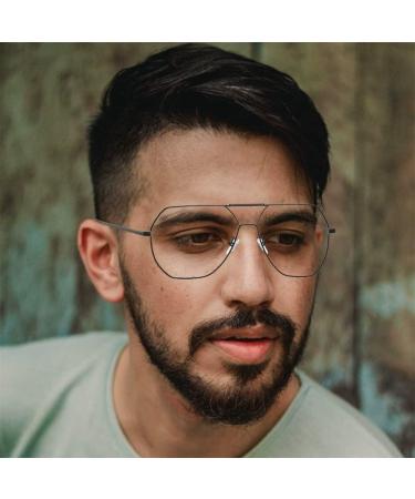 Riccie Multifocal Anti-Blue Light Glasses for Men | Retro Casual HD Readers | Presbyopia Solutions +1.0 to +3.0 - Buy Online on GoSupps.com