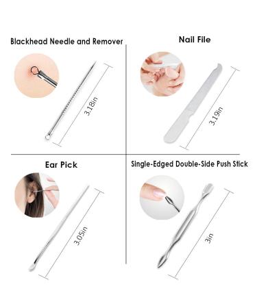 UOWGA 17 Piece Manicure Pedicure Set - Stainless Steel Nail Grooming Tools Kit with Cuticle Remover and Travel Case - Ideal Gift for Men/Women - Buy Online on GoSupps.com