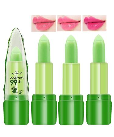 BEEXY Aloe Vera Moisturizing Temperature Color Changing Lipstick, Lip Balm Color Changing Lipstick