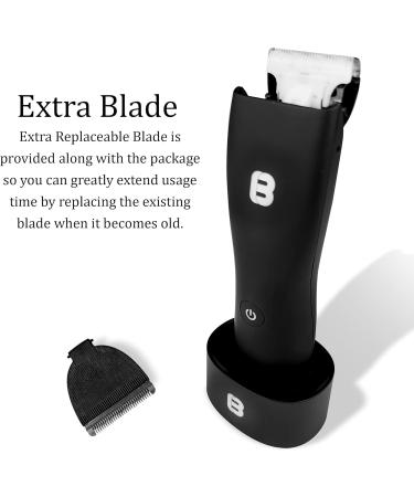Brandsen Body Hair Trimmer for Men - Ceramic Blade Waterproof Electric Groin & Ball Shaver Back Groomer & Pubic Hair Trimmer - International Shipping - Buy Online on GoSupps.com