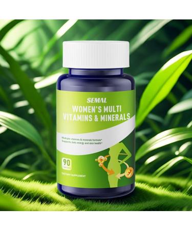SEMAL Daily Multivitamin & Multimineral Supplement for Women (90 Capsules) - Buy Online on GoSupps.com