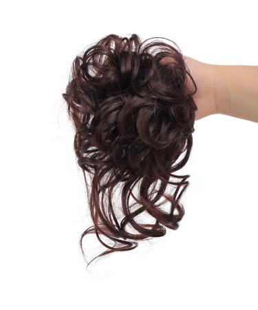 Shop #33 Bronze Brown Hair Part Hair Tie Updos | Messy Bun Scrunchies & Extensions for Women & Girls - Buy Online on GoSupps.com