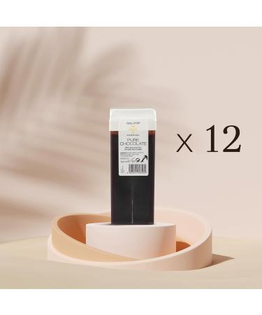 Professional Quality 12 Wax Cartridges 100ml - Pure Chocolate for Legs Armpits & Body - Easy Use for All Skin Types & Thick Hair - Buy Online on GoSupps.com