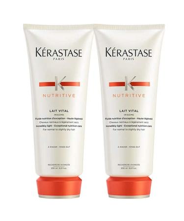 Kerastase Nutritive Duo Pack: Lait Vital Conditioner For Normal to Slightly Dry Hair 200ml x 2 200 ml (2Pack)