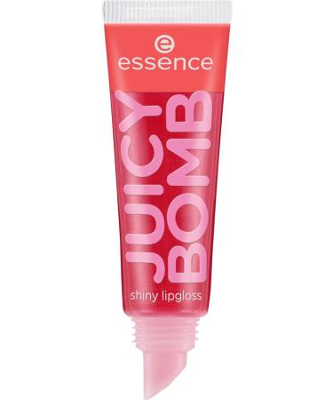 essence cosmetics Juicy Bomb Shiny Lip Gloss No. 104 Poppin' Pomegranate Red Shiny Shiny Radiantly Fresh Vegan Alcohol-Free Pack of 3 (3 x 10 ml) 43 grams 104 Poppin' Pomegranate 10 ml (Pack of 3) - Buy Online on GoSupps.com