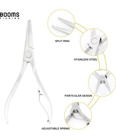 Booms Fishing SR4 Stainless Steel Split Ring Pliers - Saltwater Resistant Tackle Tool - Buy Online on GoSupps.com