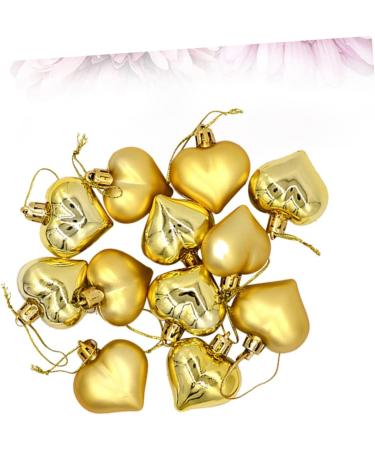 Alipis 2 Boxes Ornament Christmas Tree Decorations Sailor Hat Decorative Pendant Decorate Wreath Love Golden 4.5X4.5cm - Buy Online on GoSupps.com