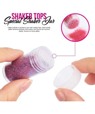 Teenitor 48 Colors Glitter Set - Fine Craft & Cosmetic Glitter for Nail, Body, Festival Makeup - Buy Online on GoSupps.com