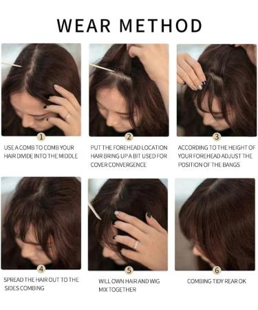 Bangs Hair Clip Synthetic Clip in Hair Bangs Extension French Bang Hairpiece Clip in Thick Natural Full Front Neat Bangs with Temple for Women Girls Bangs Clip in Hair (Color : 0010 Size : 15cm) 15cm 0010 - Buy Online on GoSupps.com