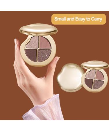 Highlighting Eye & Cheek Palette 4-Color Glow Wardrobe Eye and Cheek Palettes Waterproof & Long-Lasting Buildable Color Shape Contour & Highlight (05#) - Buy Online on GoSupps.com