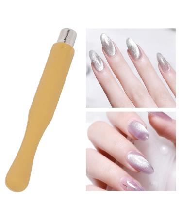 Nail Magnet Stick for Gel Polishing - Professional Magnetic Cat Eye Nail Pencil | Portable Nail Art Tool for Home & Studio (Yellow) - Buy Online on GoSupps.com