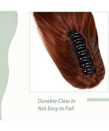 Shop Sego 45cm Wavy Chestnut Rum Ponytail Hair Extension | Clip-In Synthetic Braid | Voluminous 140g Butterfly Clipping - Buy Online on GoSupps.com