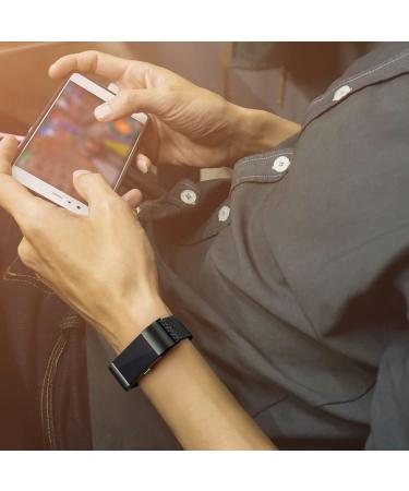 VANCLE Stainless Steel Mesh Band for Fitbit Charge 2 - Black Large - Buy Online on GoSupps.com