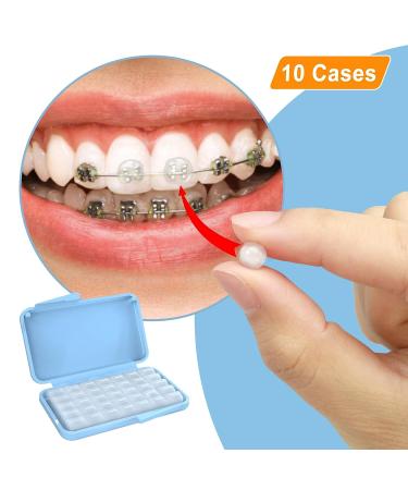 Orthodontic Braces Wax Strips - 10 Boxes | Dental Wax for Teeth Relief and Comfort - Buy Online on GoSupps.com