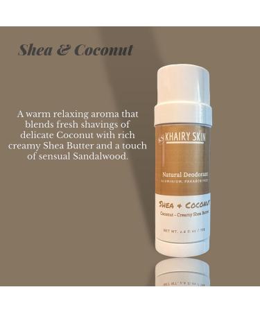 Khairy Skin Natural Deodorant with Cocoa Butter & Moroccan Argan Oil - Aluminium Free (Shea & Coconut) - Buy Online on GoSupps.com