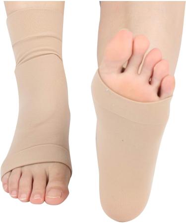 SUNGOOYUE 1Pair Heel Silicone Padded Protective Sleeve Soft Foot Ankle Elastic Protection Sock Breathable Foot Heel Crack Sock - Buy Online on GoSupps.com