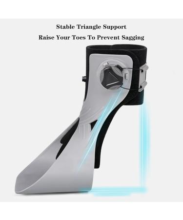 Buy Adjustable Foot Drop Orthotic Brace - Ankle Support for Plantar Fasciitis | Pain Relief & Improved Walking Gait - Large Right Foot - Buy Online on GoSupps.com