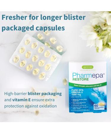 Pharmepa Restore Pure EPA Fish Oil - 1000mg EPA Omega-3, 1-Month Supply, 60 Softgels (Pack of 10) - Buy Online on GoSupps.com