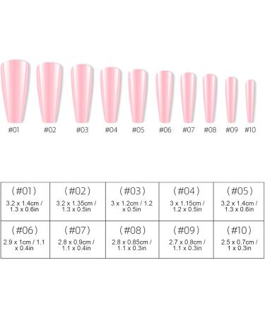 Press On Nails Fake Nails Kids Fake Nails Set Ballerina False Gel Nails Art Tips False Nails Pure Color Full Cover Nail Tip False Nail Tip for Women Girls Kids DIY Nail (06) - Buy Online on GoSupps.com