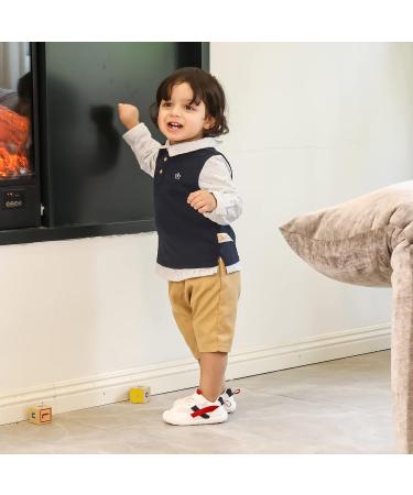 MK Matt Keely Baby First Walking Shoes - Toddler Anti-Slip Soft PU Leather Sneakers (Red) - Buy Online on GoSupps.com