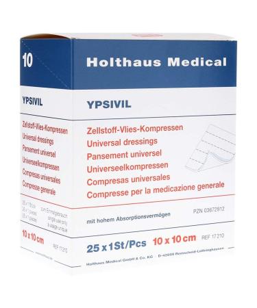 Holthaus Medical 17210 Cellulose Non-Woven Compress Pack of 25