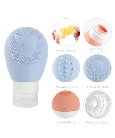 Silicone Travel Bottles - Leak Proof Squeezable Refillable Toiletries | Deluxe Travel Accessories for International Shipping - Buy Online on GoSupps.com
