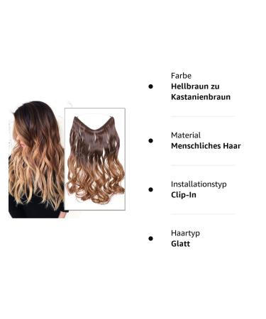 Silk-Co Adjustable Rubber Band Hair Extensions - Invisible Cord Light Brown to Chestnut Brown 50cm Synthetic Women s Hairpieces - Buy Online on GoSupps.com