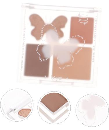 VINTORKY Plastic Pink Eyeshadow Palette Eye Shadow Plate Glitter Eyeshadow Makeup Tray - Buy Online on GoSupps.com