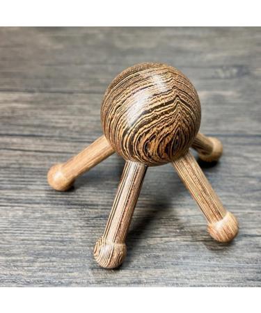 Ultimate 5-Claw Head & Belly Massage Device - Wooden Meridian Scratcher for Relaxation | International Shipping Available - Buy Online on GoSupps.com