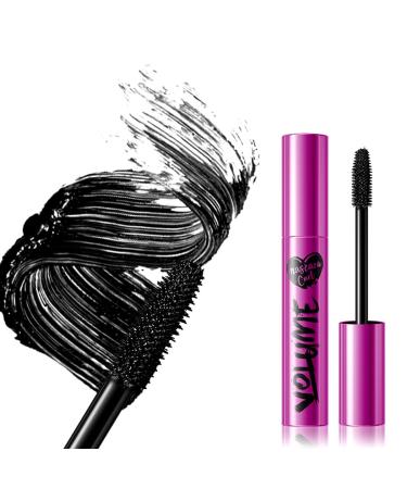LDMZ Mascara Lash-Lengthening Black Mascara Washable Mascara Makeup Perfectly Defined Lashes Long-Stay No Clumping(Pink)