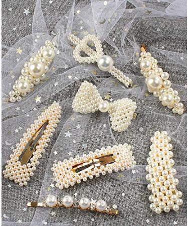 Elegant Wedding Hair Clip for Women | Topsaire Gold Pearl Glitter Accessories | Perfect for Oktoberfest Birthdays & Parties - Buy Online on GoSupps.com